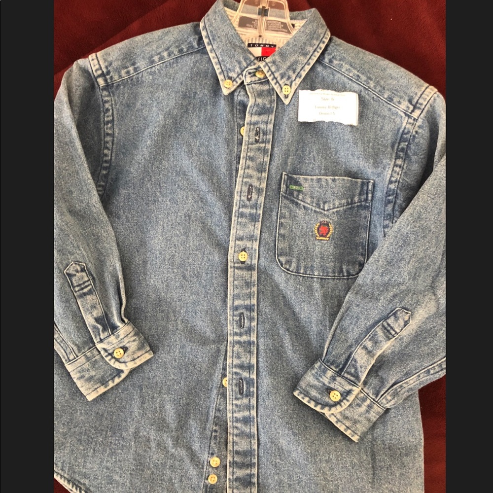 Tommy Hilfiger boys denim button down